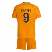 Real Madrid Kylian Mbappe #9 Fußballbekleidung Auswärtstrikot Kinder 2024-25 Kurzarm (+ kurze hosen)